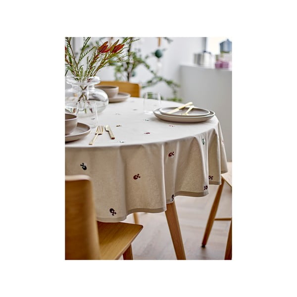 Pamučan stolnjak ø 180 cm Hearts Embloidery – Södahl-image-4