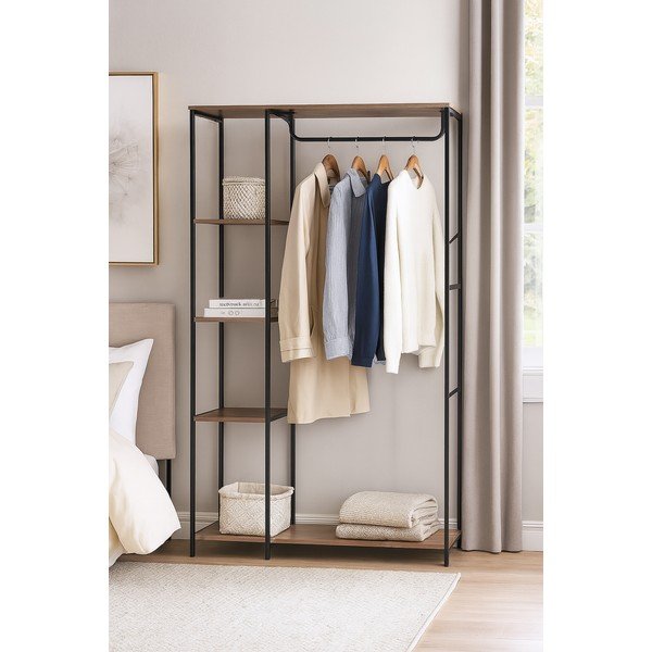 Crni željezni set za hodnik 90x170x40 cm Aris – Bonami Essentials-image-1