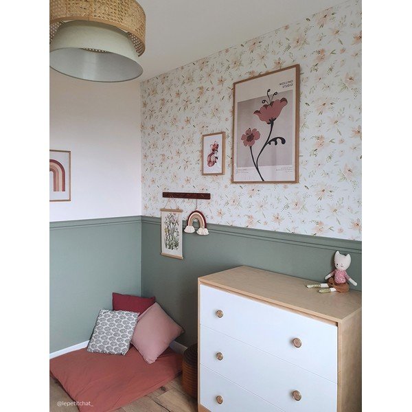 Dječja tapeta 10 m x 50 cm Watercolour Flowers – Lilipinso-image-2