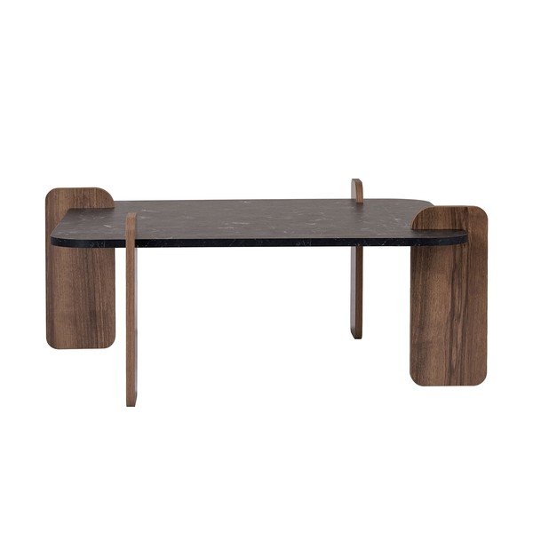 Crni stolić za kavu 90x90 cm Marais – Nordure-image-4