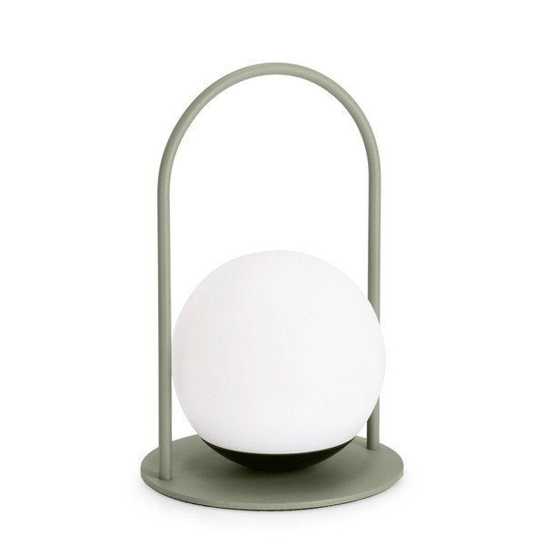 Zelena LED stolna lampa s mogućnosti zatamnjivanja s plastičnim sjenilom (visina 21 cm) Pansy – Bizzotto-image-2