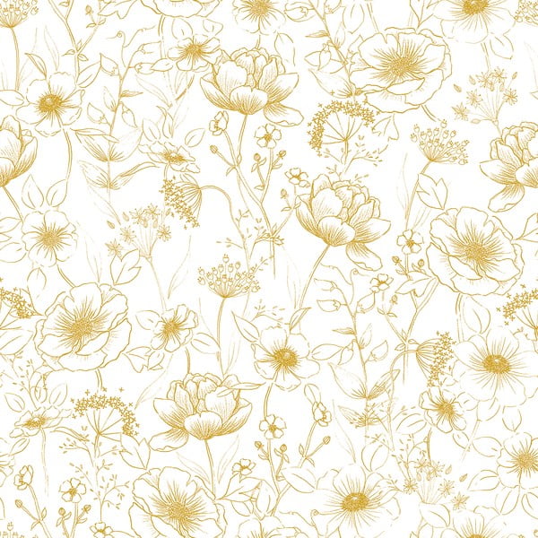 Dječja tapeta 10 m x 50 cm Flowers Botany – Lilipinso