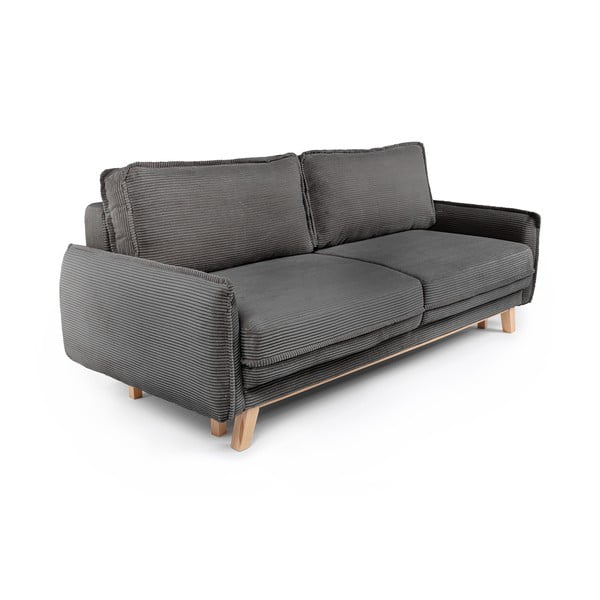 Siva sklopiva sofa od samta 218 cm Tori – Bonami Selection-image-2