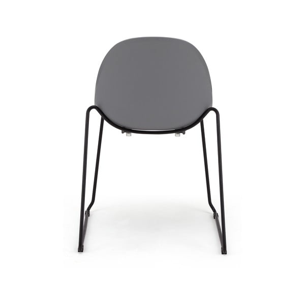 Set od 2 sive blagovaonske stolice s crnim podnožjem Bonami Selection Viva-image-4