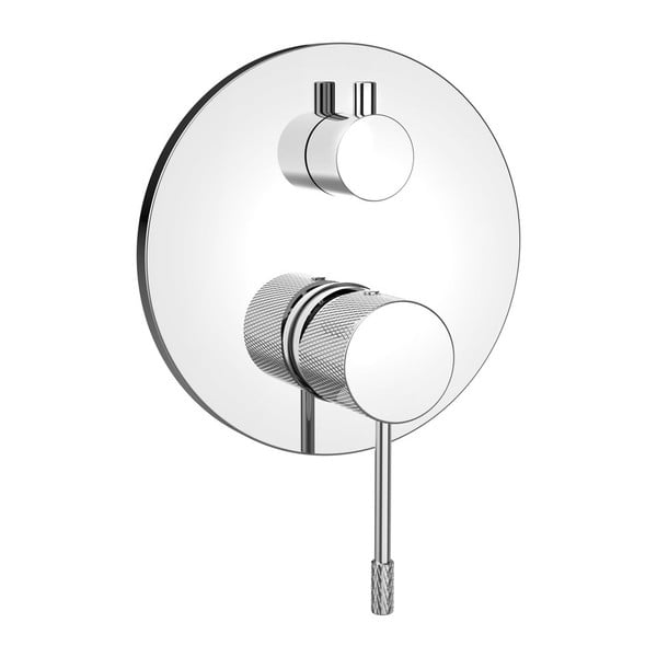 Ugrađena slavina za tuš u sjajno srebrnoj boji (s 2 izlaza) Solaris – Sapho