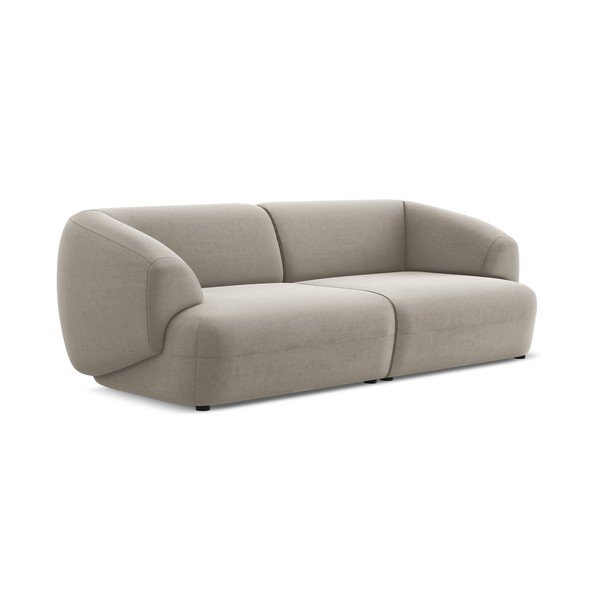 Bež baršunasti sofa 232 cm Moana – Makamii-image-1