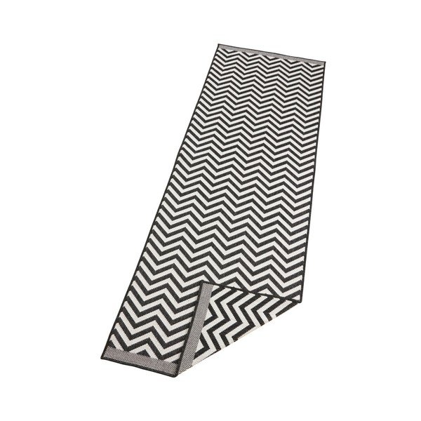 Crno-krem obostrani vrlo izdržljiv gazište Bougari Twin Supreme Mismo, 80 x 350 cm-image-2