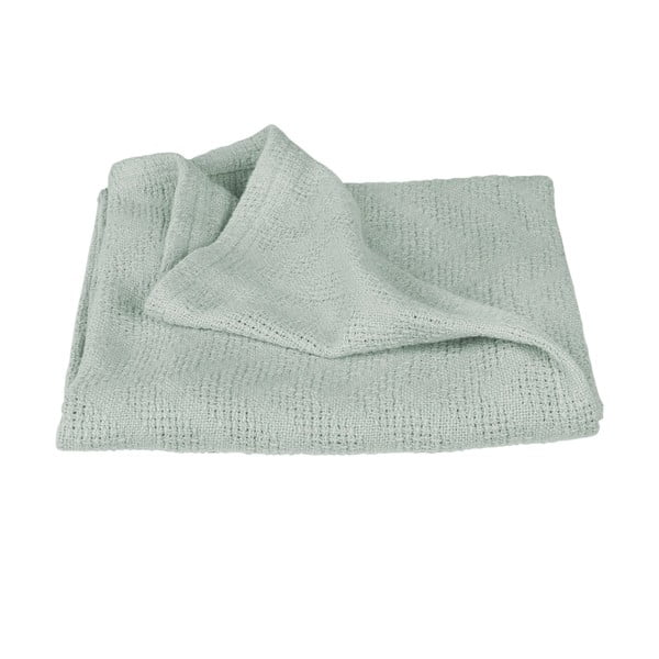 Zelena pletena deka za bebe od organskog pamuka 80x80 cm Lil Planet – Roba