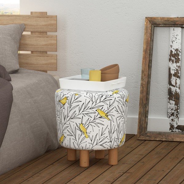 Tabure s drvenim nogama Cono Canaro, ⌀ 41 cm-image-3