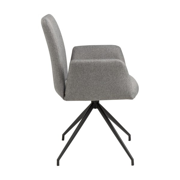 Siva podstavljena blagovaonska stolica s naslonima za ruke Naya – Actona-image-4