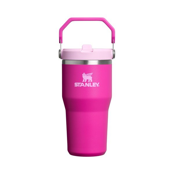 Ružičasta termosica od nehrđajućeg čelika 600 ml IceFlow™ Flip Straw 2.0 Tumbler Violet Blossom – Stanley