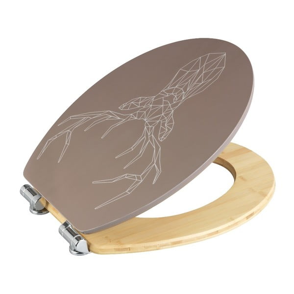 WC daska od bambusovog drveta s pločom od drvenih vlakana Wenko Stag, 44 x 37,5 cm-image-1