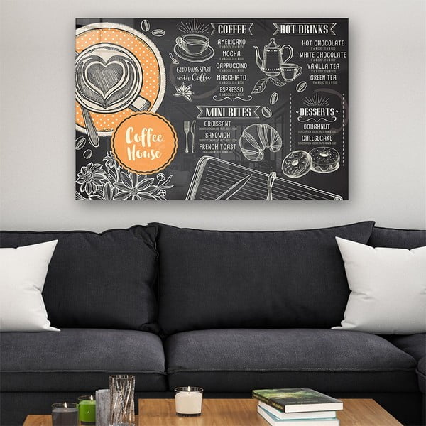 Staklena slika 70x50 cm Coffee House - Wallity-image-1