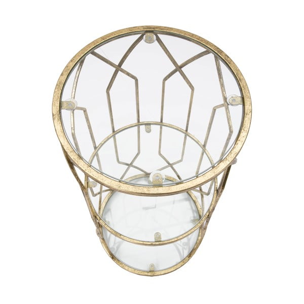 Okrugli pomoćni stol sa staklenom pločom stola ø 35 cm Tunisi – Mauro Ferretti-image-1