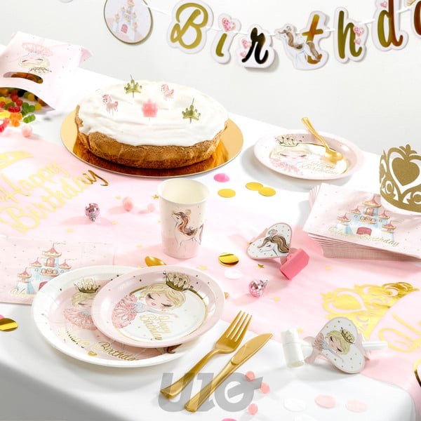 Ubrusi u setu 20 kom 33x33 cm Princess Horse – Homéa-image-1