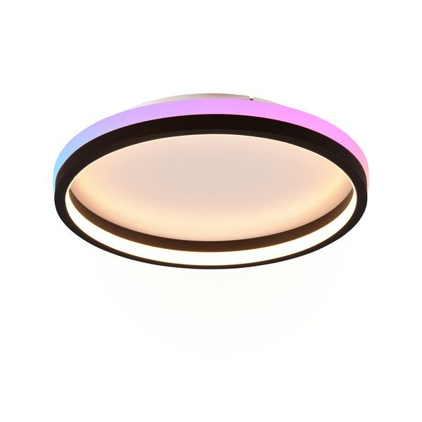 Mat crna LED stropna svjetiljka s daljinskim upravljačem ø 39 cm Hiko – Reality-image-2