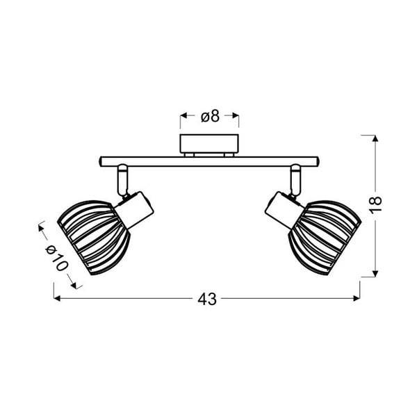 Bijela/u prirodnoj boji stropna svjetiljka ø 10 cm Atarri – Candellux Lighting-image-3