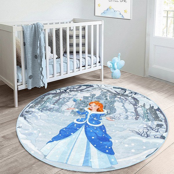Plavi dječji tepih ø 100 cm Comfort – Mila Home-image-2