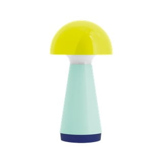 Žuta /svijetlo plava LED stolna lampa s mogućnosti zatamnjivanja (visina 18 cm) Bobbi – Remember