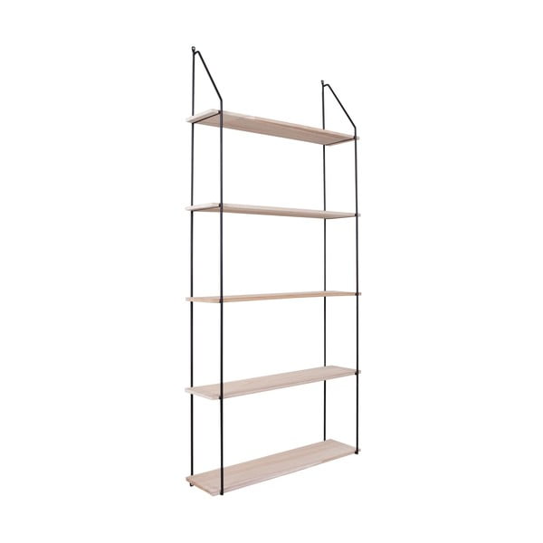 Crna podna polica od masivne paulovnije Eindhoven - House Nordic-image-1