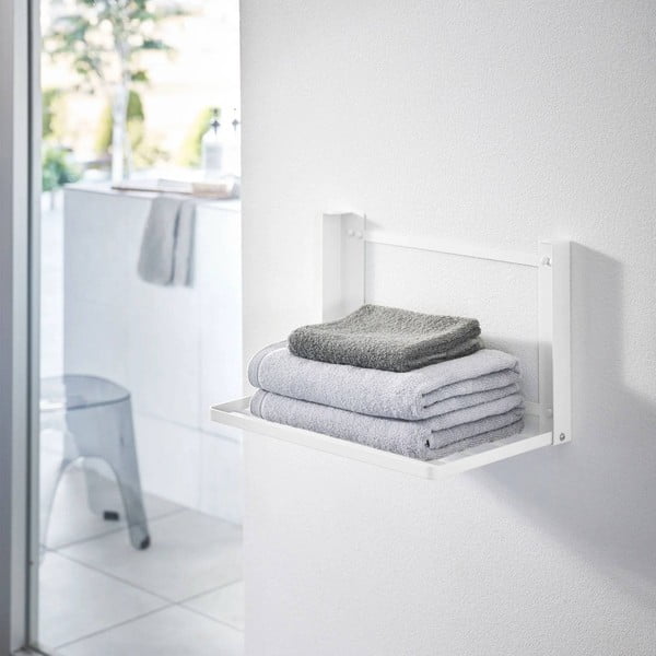 Mat bijela željezna zidna kupaonska polica Tower – YAMAZAKI-image-4