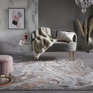 Sivi/bež tepih 120x170 cm Marbled – Flair Rugs