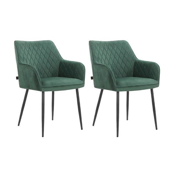 Zelene podstavljene blagovaonske stolice u setu 2 kom Elvira – Støraa-image-4