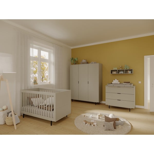 Sivi dječji krevet s podnicom 70x140 cm Tomino – Germania-image-3