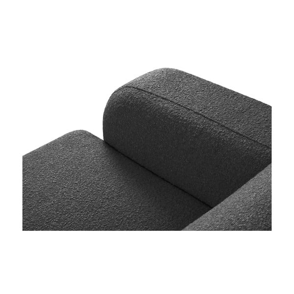 Tamno siva kutna garnitura od bouclé tkanine (s desnim kutom) Molino – Micadoni Home-image-4
