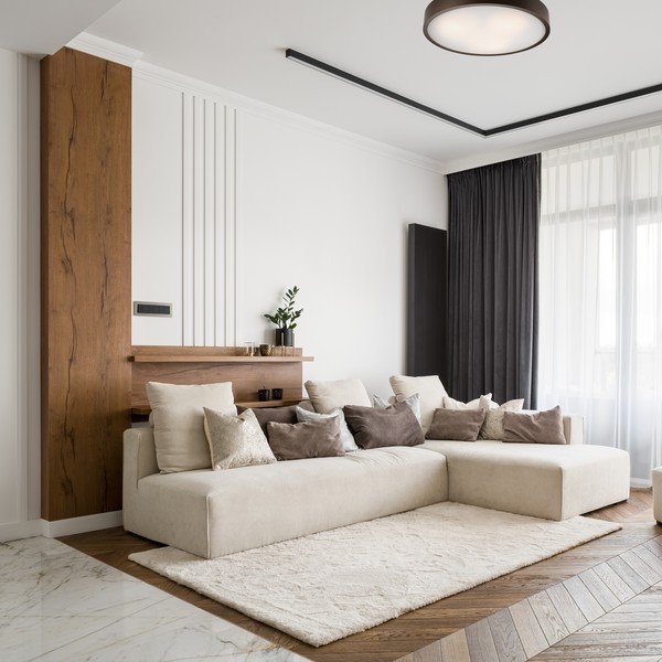 Tamno smeđa stropna svjetiljka sa staklenim sjenilom ø 47 cm Eveline – LAMKUR-image-2