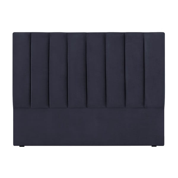 Tamnoplavo tapecirano uzglavlje za krevet 180x120 cm LA - Cosmopolitan Design