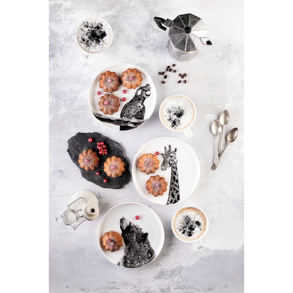 Bijeli porculanski tanjur Maxwell & Williams Marini Ferlazzo Giraffe, ø 20 cm-image-1