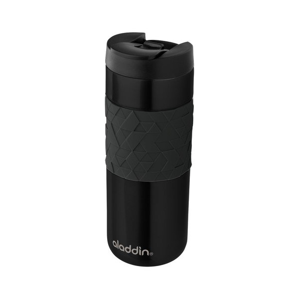 Crna termo šalica Aladdin Easy-Grip Leak-Lock™, 470 ml