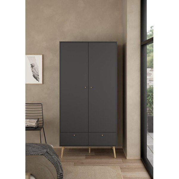 Antracitno sivi ormar 99x200 cm Bodo – Tvilum-image-1