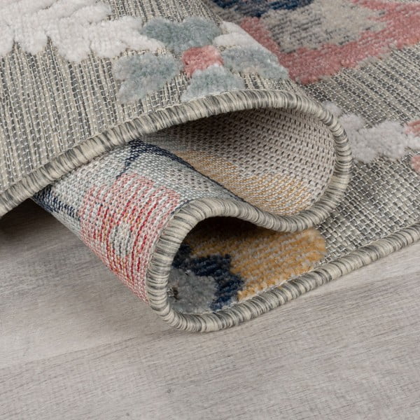 Siva vanjska staza 230x80 cm Flora - Flair Rugs-image-3