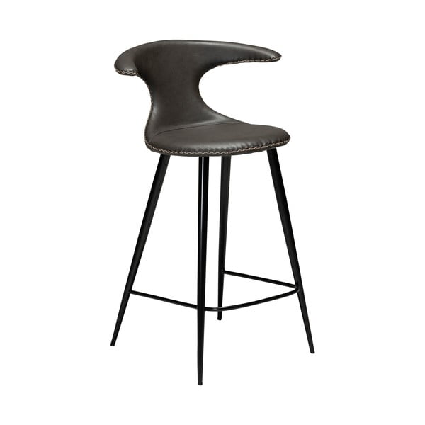 Tamno siva barska stolica od eko kože DAN-FORM Denmark Flair, visina 90 cm