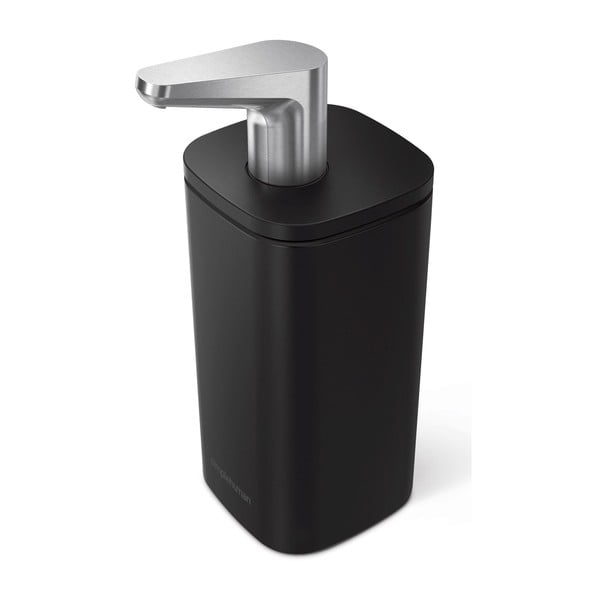 Mat crni željezni dozator sapuna 295 ml – simplehuman-image-2