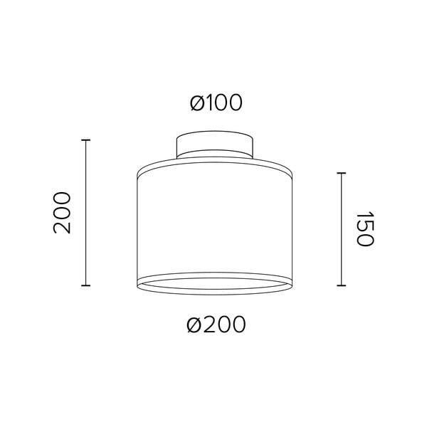 Crna stropna lampa s detaljima u srebrnoj boji Sotto Luce Mika XS CP, ⌀ 20 cm-image-2