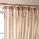 Prozirna zavjesa boja terakote 140x229 cm Zanzibar Stripe – Pineapple Elephant