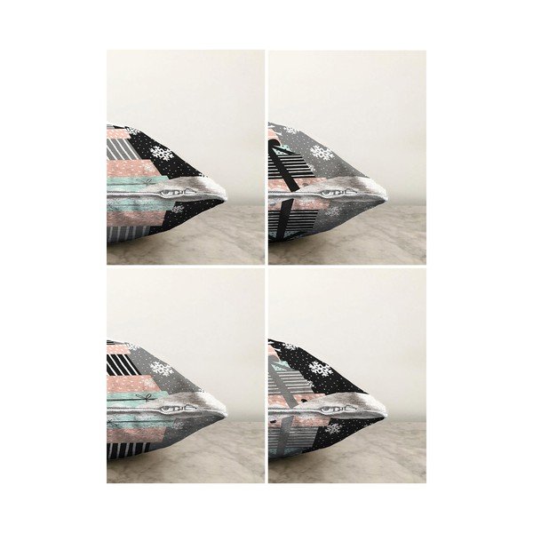 Božićne jastučnice u setu od 4 kom 55x55 cm Merry Christmas - Mila Home-image-1