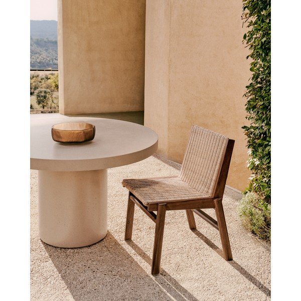 Vrtna stolica od masivnog drveta u prirodnoj boji Itani – Kave Home-image-1