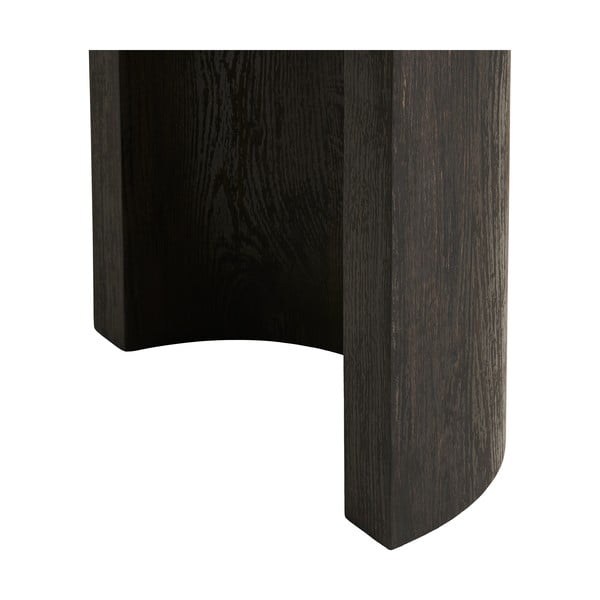 Tamno smeđi pomoćni stol u dekoru hrasta 38x114 cm Bibione – House Nordic-image-3