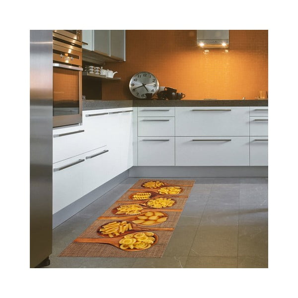 Vrlo izdržljiv kuhinjski tepih Webtappeti Pasta, 60 x 300 cm