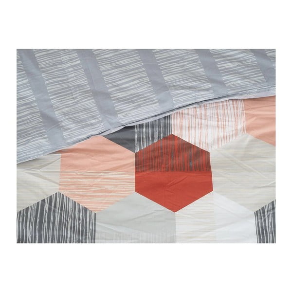 Siva posteljina za krevet za jednu osobu od krepa 140x200 cm Honey Comb – B.E.S.-image-1