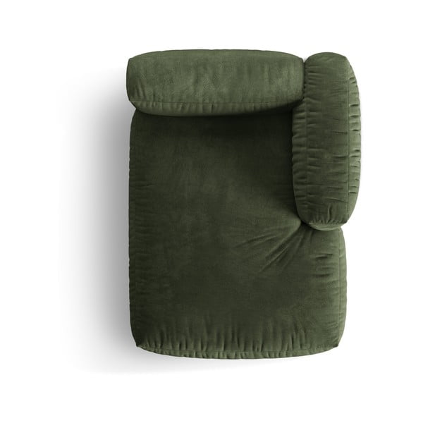 Zelena baršunasti modularna sjedeća garnitura (s desnim kutom) Martina – Micadoni -image-3