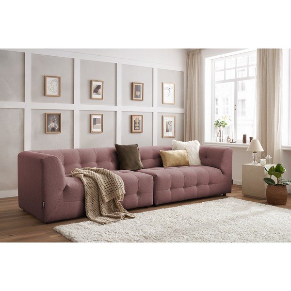 Tamno roza kauč 324 cm Kleber - Bobochic Paris-image-1