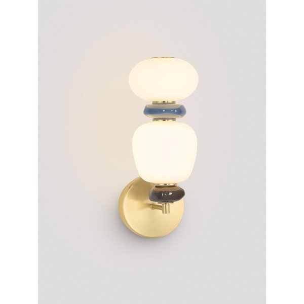 Bijela/u zlatnoj boji metalna LED zidna lampa s mogućnosti zatamnjivanja Palo – Nova Luce-image-1