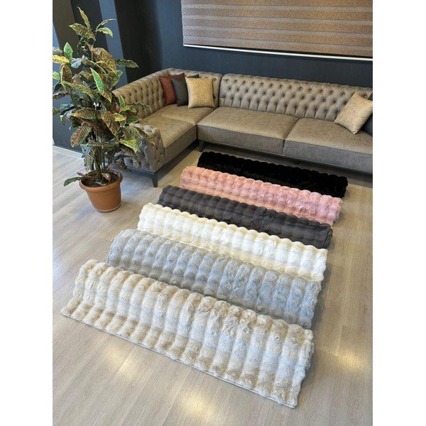 Crni periv tepih 150x230 cm Bubble Black – Mila Home-image-4