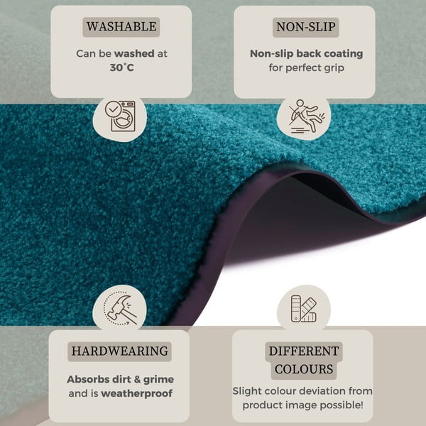 Tirkizna prostirka Hanse Home Wash &amp; Clean, 39 x 58 cm-image-2