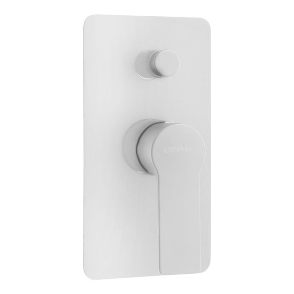 Bijela ugrađena slavina za tuš (s 2 izlaza) Pax – Sapho